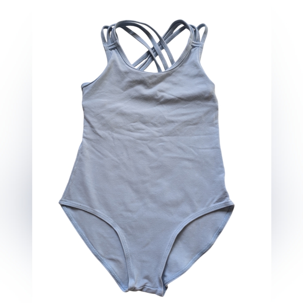 ARSHINER// sleeveless criss-cross straps ballet or gymnastics leotard size 6T